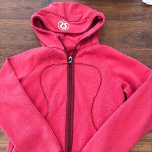 Lululemon Red hoodie cotton fleece size 8